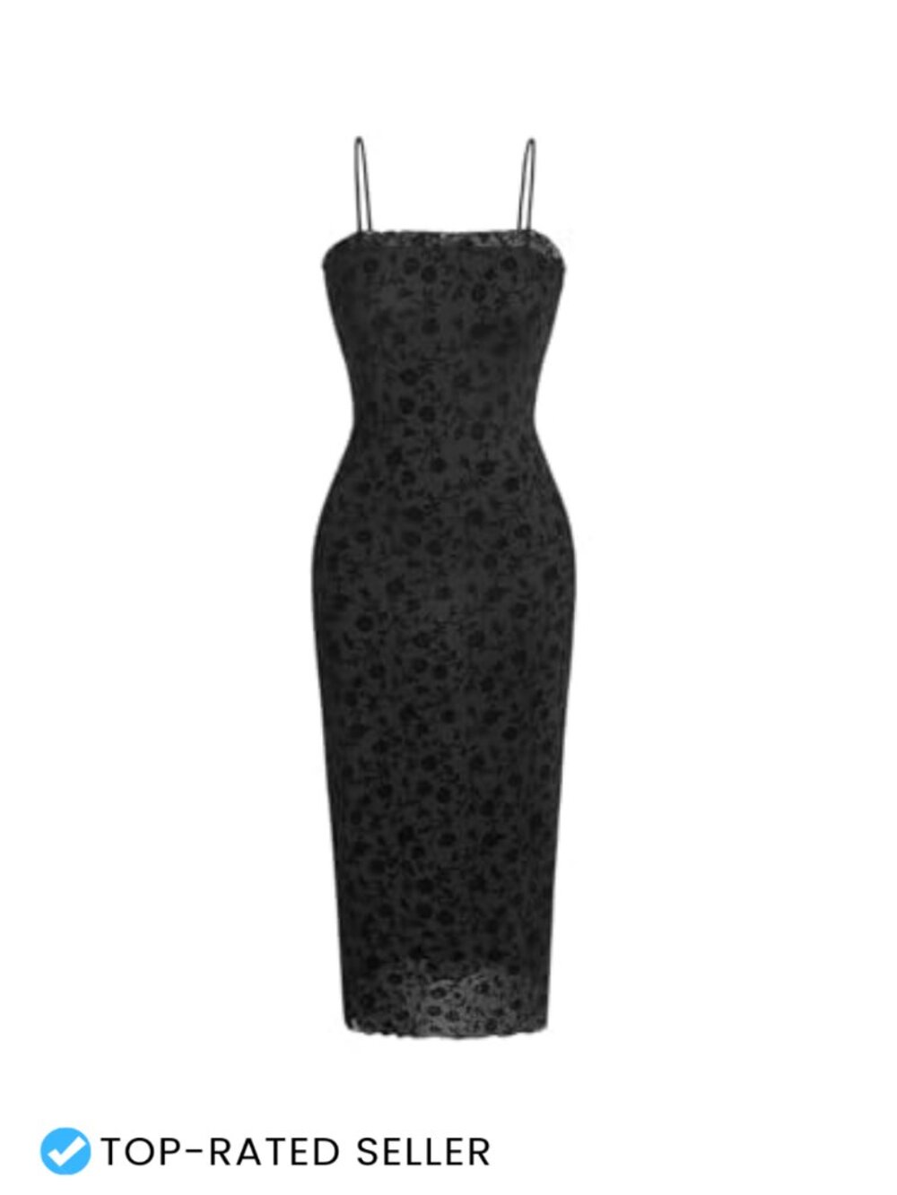 Verdusa Bodycon Cami Dress Mesh Overlay Open Back Club Night Out